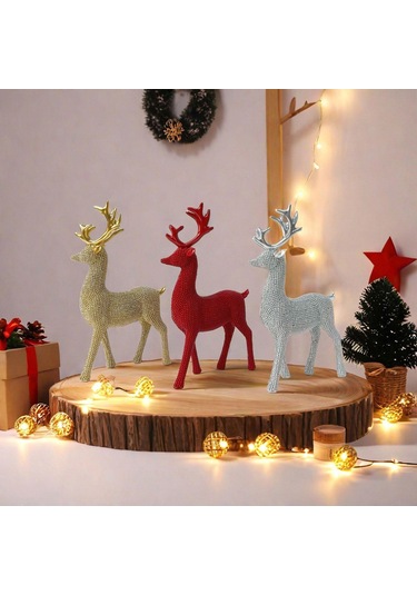 Suntek Düğün Hediyesi Için 2 Ren Geyiği Geyik Heykelleri