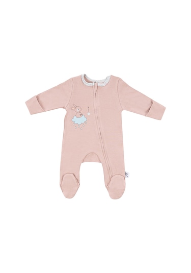 Gezenbebe Hero Uzun Kollu Bebek Tulumu Pembe