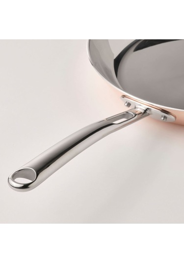 Kızartma Tavası, Bakır-paslanmaz Çelik, 28 Cm Beyaz