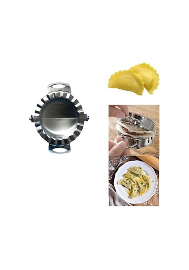 Çelik Ravioli Mantı Kalıbı Poğaça Hamur Kalıp 1 Adet Hamur Kapatm