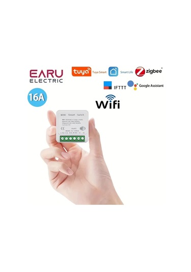 Xuweiwei Tuya Zigbee Tuya Akıllı Ev Mini Anahtar Modülü Wifi Zigbee 16a Sesle Kontrol Uyumlu Alexa Google Home Earu Elektrik 220v 240v