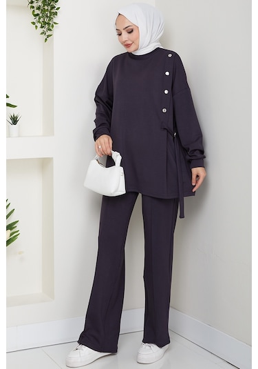 Çıtçıt Detaylı Oysho İkili Takım 1624 - Antrasit Antrasit