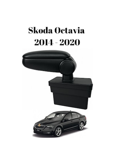 Skoda Octavia 2014 2015 2016 2017 2018 2019 2020 Uyumlu Araca Özel Kolçak Kol Dayama Orta Konsol