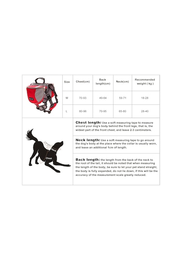 Samdoo Kırmızı L Boy Nylon Köpek Sırt Çantası, Yolculuk İçin Yansıtıcı Şeritli, Taban Kuyruklu Tasarım