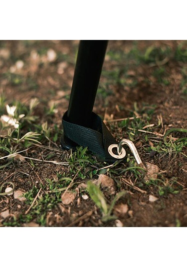 Suntek Muşamba Direği Uç Kapağı Gölgelik Çadır Desteği Dokuma İle Siyah