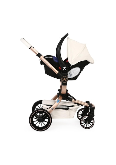 Yoyko Spin 360 Derece Dönebilen Bebek Arabası Beyaz Rose Kasa