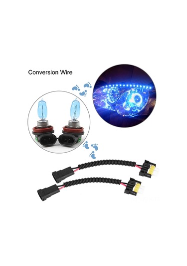 Xindoker H11 Faro Bulb Bağlantı Kablosu, 9006/hb4/9012 Uyumlu, Porselen Malzeme, Plug & Play, 2 Adet Seti