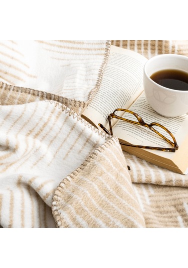 Schafer Home Bloom Çk Battaniye 200x220 Cm 1 Parça-bej Bej