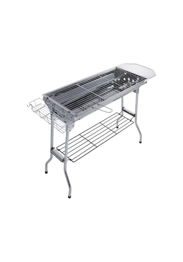 Portatif Katlanabilir Mangal - Madfox Grilmate Bbq - Silver - 547307 Diğer