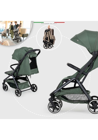 Elele Cabina Kabin Tipi Bebek Arabası Yeşil