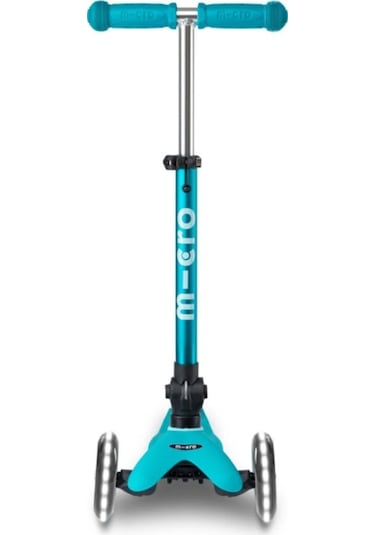 Mini Micro Scooter - Deluxe Foldable LED Aqua