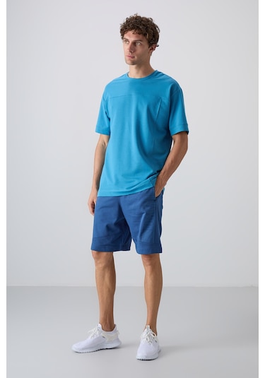 Tommy Life Petrol Mavi Pamuklu Kalın Yumuşak Dokulu Oversize Fit Basic Erkek T-shirt - 88349 Petrol Mavi Tommy Life Petrol Mavi Pamuklu Kalın Yumuşak Dokulu Oversize Fit Basic Erkek T-shirt - 88349 Petrol Mavi