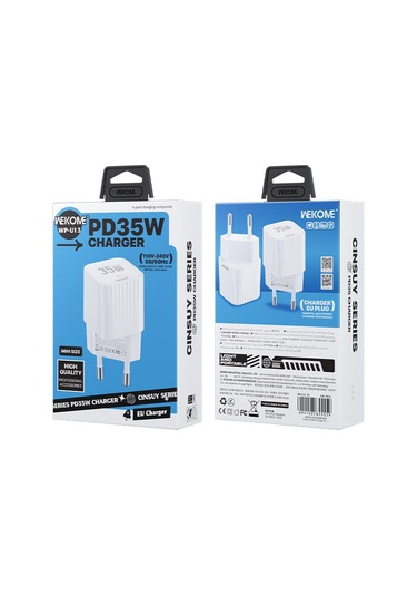 Wk Wp-u13 Cinsuy Hız Pd35w Tip-c Hızlı Şarj Cihazı, Fiş: Ab Fiş Beyaz Beyaz