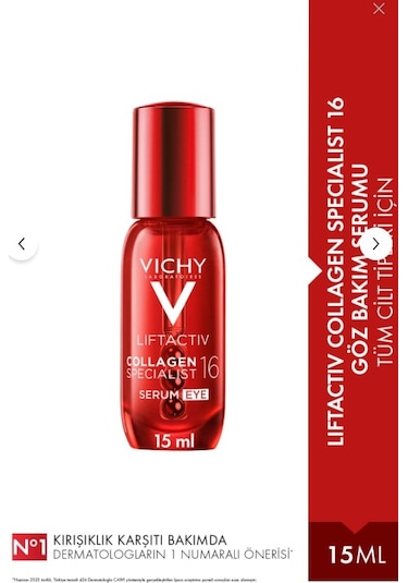 Vichy Liftactiv Collagen Specialist 16 Göz Bakım Serumu 15 ML