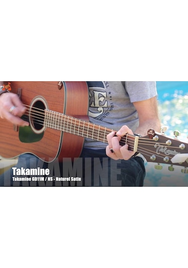 Takamine Gd11M Ns Naturel Satin Maun Akustik Gitar