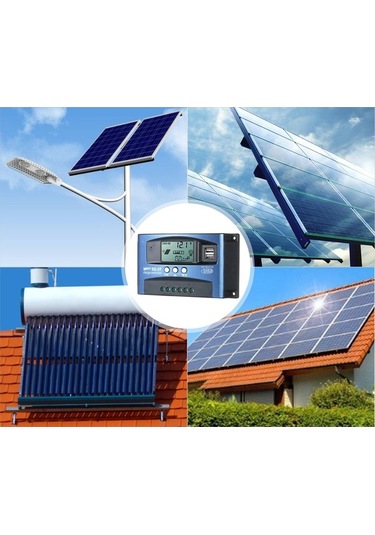 Pazly 2 Usb 5v/2a, Akıllı Lcd, Otomatik 12v/24v Mppt Güneş Şarj Cihazı Sprngsun Güneş Şarj Kontrolü: 60a/100a Anma Akımı, Abs Malzeme