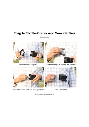 Yaozixa Gopro 10/9/8 Uyumlu Siyah Plastik Spor Kamera Tutucu, 20n Manyetik Tutma Gücü, Hızlı Montaj, Kol Saati Tasarımı İlk Perspektif Kaydı Siyah