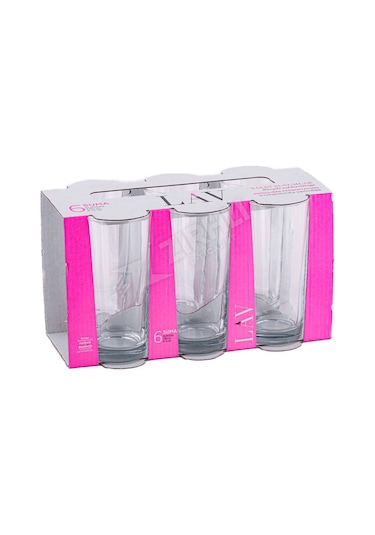 4 Adet Lav Limonata Bardağı 6'lı Lv-sum330e Renkli