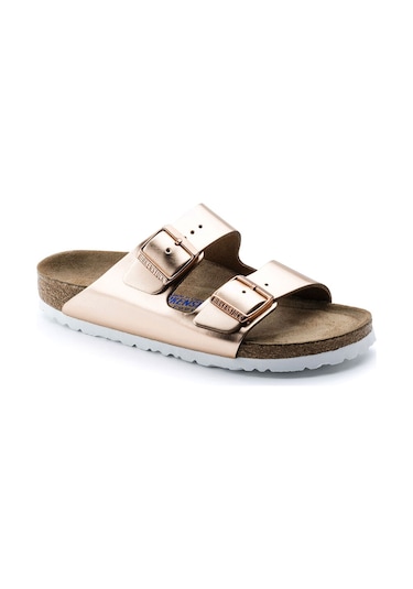 Bırkenstock Arızona Soft Footbed Metallıc Copper Arızona Bakır Terlik 0952091 0952091 Bak Bakır