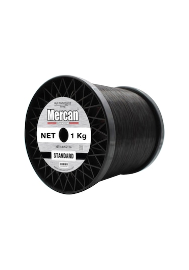 Mercan Standart 1 Kg Siyah Bobin Misina