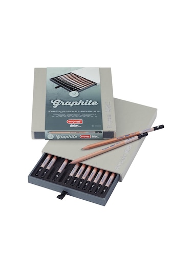 Bruynzeel Design Graphite 12'li Dereceli Eskiz Kalem Seti