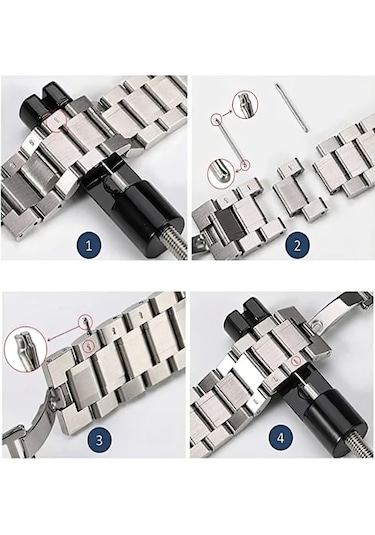 İosUyumlu 44-45-49 Mm Çelik Kordon
