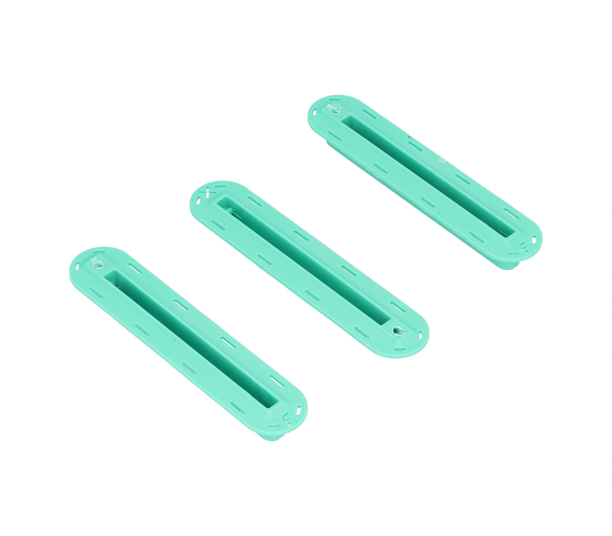 Vkemall Plastik Surf Tahtası Kuyruğu Kanalı - Dayanıklı, Hafif, Kolay Kurulum - 3'lü Set, Mavi Renk, 15cm Boy, Vida Ve Anahtar Dahil