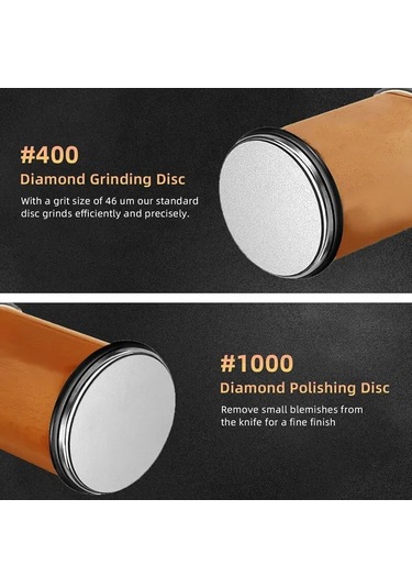 Fochsia Brown-1 Rolling Bıçak Bileyici Endüstriyel Elmaslı 15 20 18 22 Derece Mutfak Bıçağı