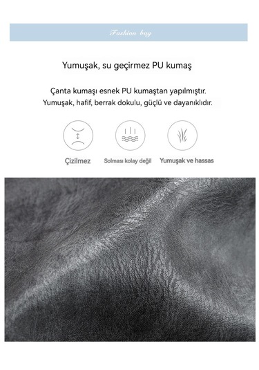 Kadın Vintage Sırt Çantası-siyah Siyah