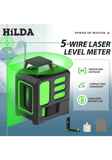 Tongxida Ab182 Lazer Seviyesi 2/5 Satır 360 Otomatik Tesviye İnşaatı Hilda'nın Seviyesi