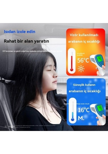 Novahub Araç Ön Cam Güneşlik - Renkli 140x70 Cm 140 70cm