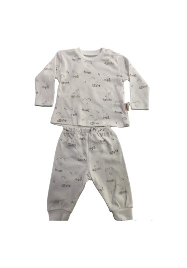 Tiffany Route-8413 Organik Alt & Üst Takım - Ekru