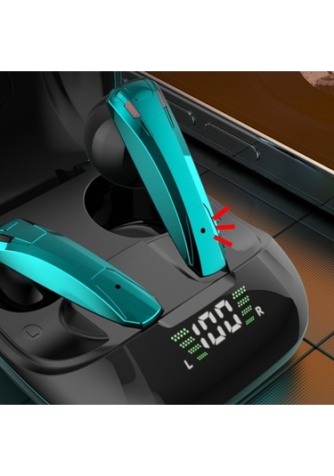 Primepickings Kablosuz Kulaklık Bt5.0 - Mini Binaural - Şarj Kutusu İle Led Ekran - Spor Kulaklık