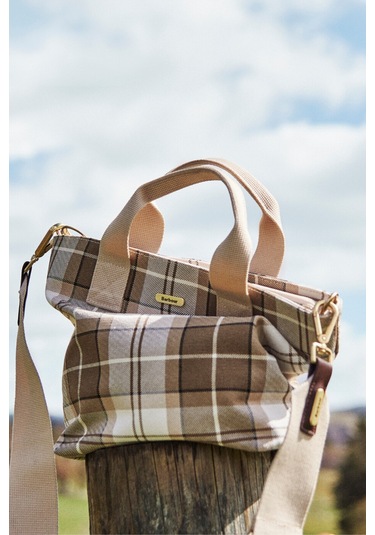 Barbour Maisy Tartan Omuz Çantası Be32 Safari Tartan Bej