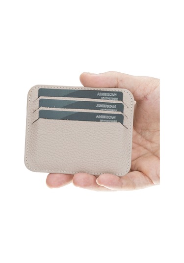 Toyigoo Toyigoo Pedro Slim Deri Kartlık Erc3 Bej