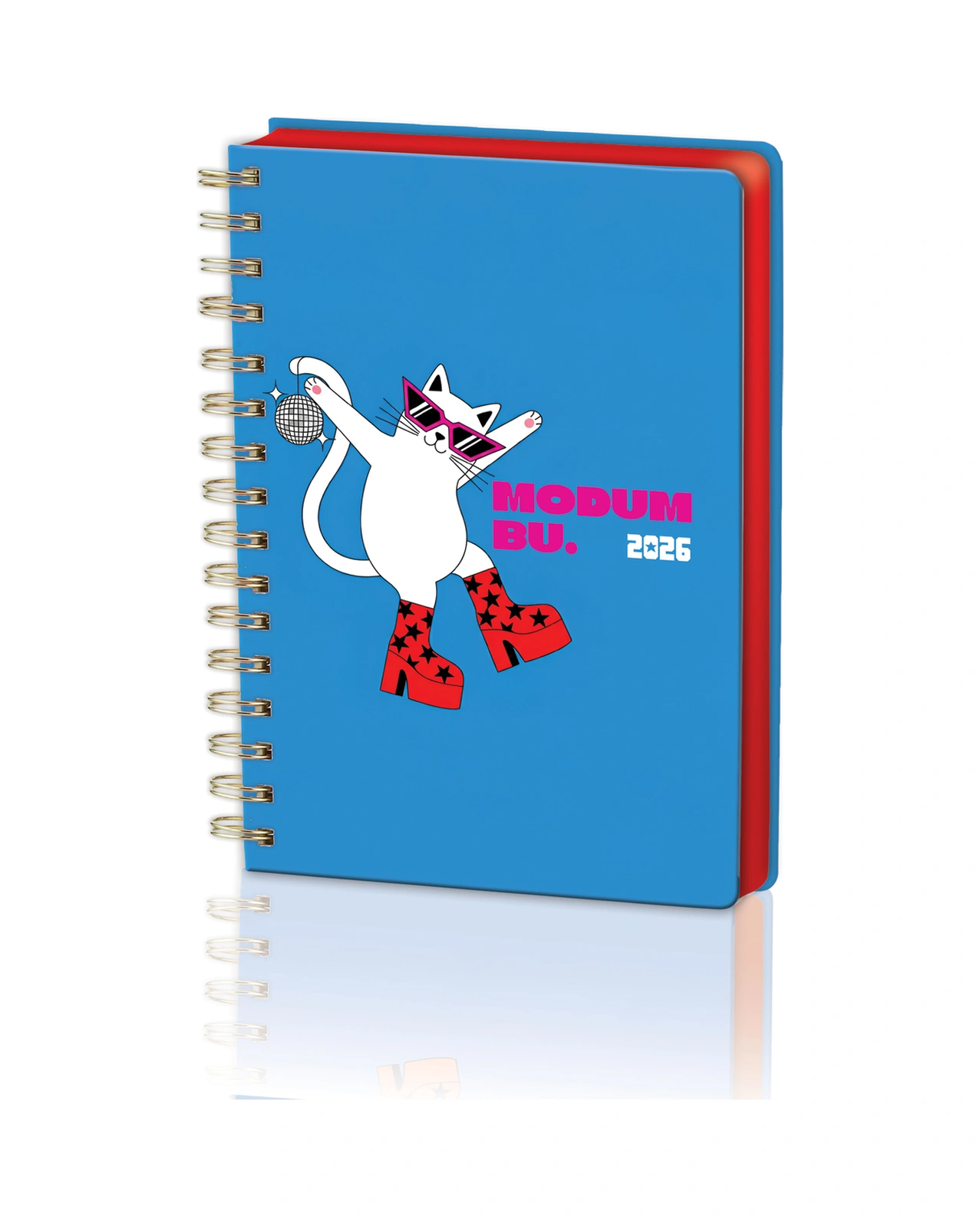 Spiralli Sert Kapak 2026 Haftalık Motivasyon Ajandası A5 2552