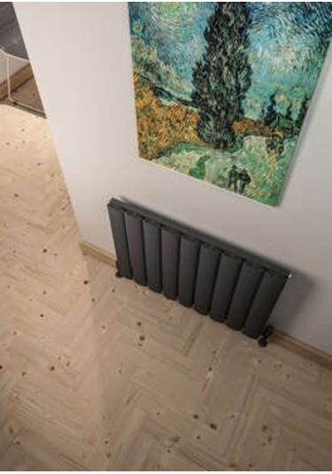 Warma Serez Yatay Alüminyum Radyatör 850x600 Pütürlü Antrasit 7946