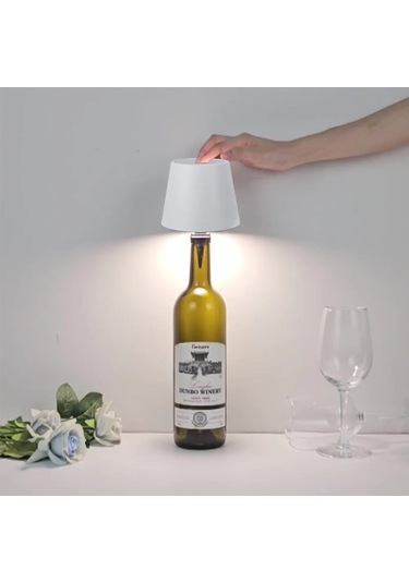 Maoyaya Kablosuz Şarap Şişesi Lamba Tip-c Şarj Dokunmatik Kontrol Şarap Çok Renkli, Küçük Ve Pratik Çok Renkli