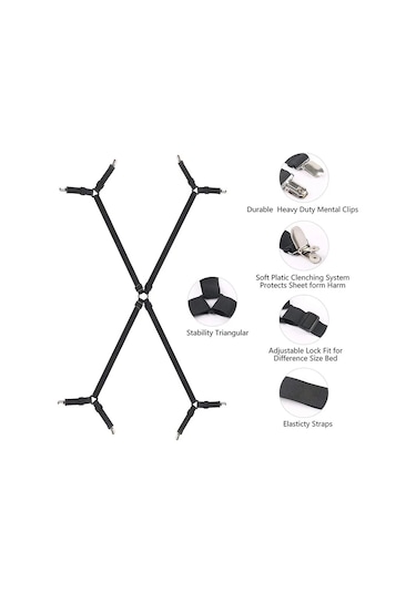 Siyah-12 Klips-tutucu Kapak Elastik Klipsler Yatak 8/12 Str Tutucu Tutucular Klipsle Elemanları Kaymaz Yatak Ev Gereçleri 47125189