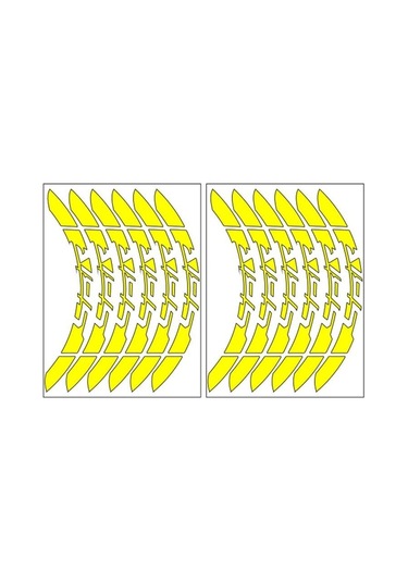 Florasan Sarı Yamaha Ybr Uyumlu Büyük 1 Set Jant Şeridi