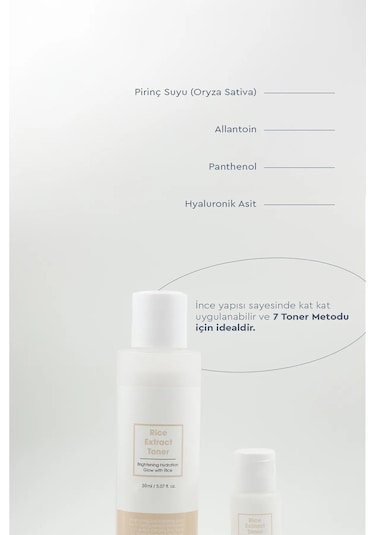BibimCos Aydınlatıcı Pirinç Özlü Tonik 30 ML
