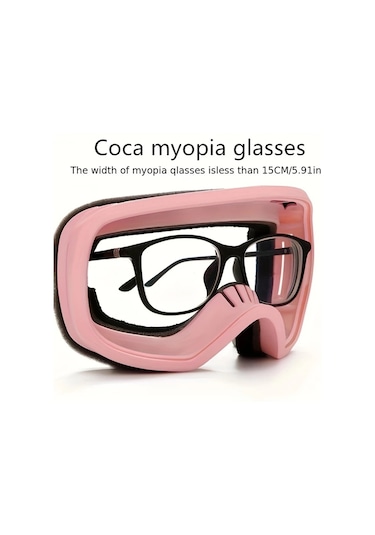 Willowhaven Black- Çift Katmanlı Anti-fog Kayak Ve Snowboard Gözlüğü Erkek Kadın Büyük Çerçeve Aynalı Lens