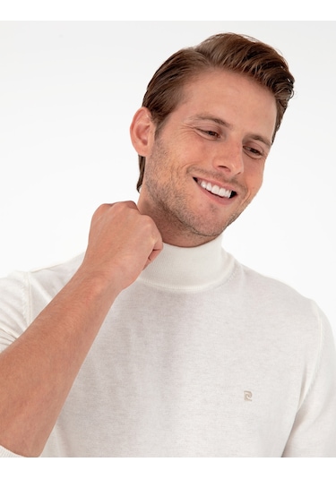 Pierre Cardin Erkek Ekru Kazak /triko 50296614-vr019 Ekru