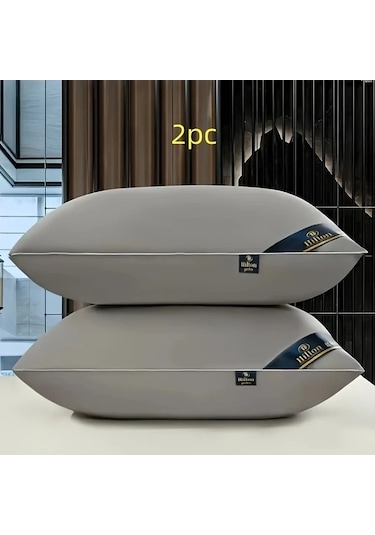 Trendooze Mavi Yıldızlı Otel Kalitesi Yastık, Boyun Desteği, 2 Adet, Lüks Uyku Deneyimi mavi