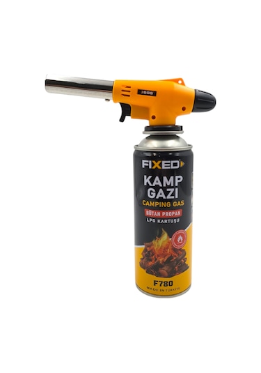 Fixonic Sgs782 Kamp Pürmüz Gaz Seti Pürmüz Başlığı+kamp Gazı Sarı - Siyah