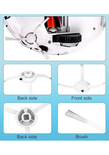 Unimarket D9 D9 Max D9 Pro L10 Pro Süpürge Fırçası Yan Fırça Hepa Filtre Yedek Parça Set 1 Adet Aksesuar Seti