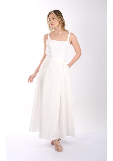 Abiye Elbise Dori 00kb7092 Beyaz