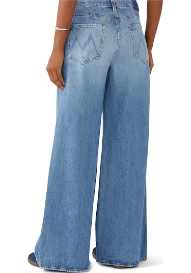 Mother Denim Şık Ve Rahat Geniş Paça Kot Pantolon Mavi