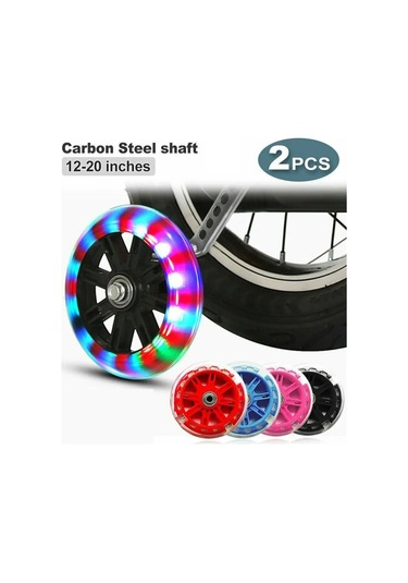 Geeroyoo Çelik Ve Plastikten Yapılmış, 7 Renk Seçeneği İle 5.3 İnç Jantlı Bisiklet Eğitim Tekerlekleri Seti Mor