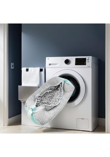 Ayakkabılar İçin Özel Çamaşır Makinesi Deformasyon Önleyici Yıkama Torbası Gri